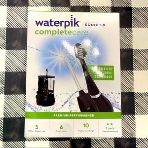Waterpik Complete Care 5.0 Flosser System in black.